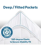 Guardmax Waterproof White Quilted Down Alternative Mattress Protector