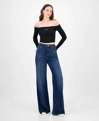 Guess Women's Bellflower Wide-Leg Jeans