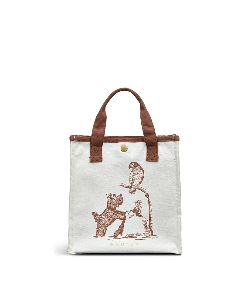 Radley London Toile Small Open Top Tote Bag