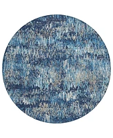 Addison Chantille Machine Washable ACN1380 8'x8' Round Area Rug