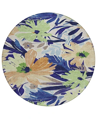 Addison Chantille Machine Washable ACN1484 8'x8' Round Area Rug