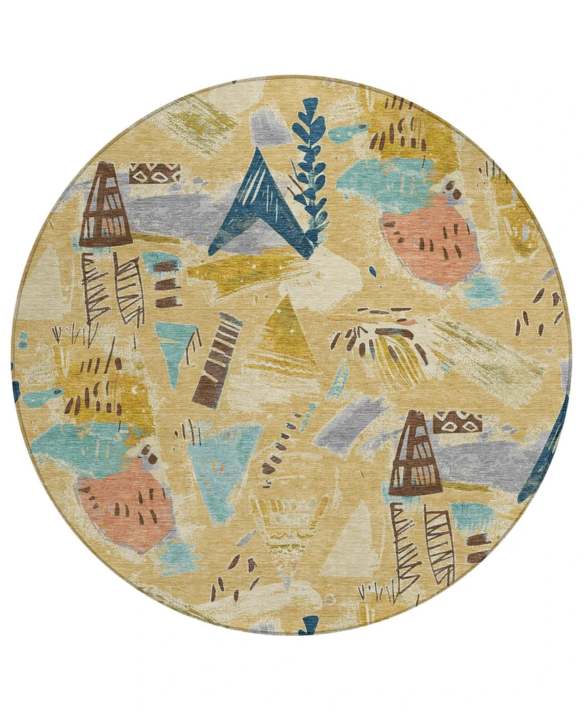 Addison Chantille Machine Washable ACN1574 8'x8' Round Area Rug