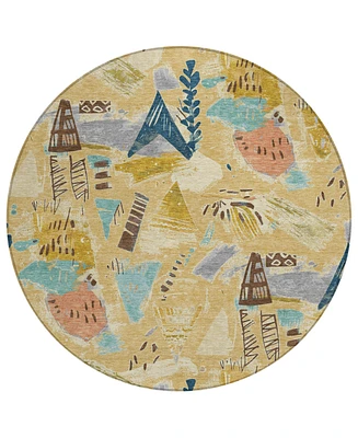 Addison Chantille Machine Washable ACN1574 8'x8' Round Area Rug