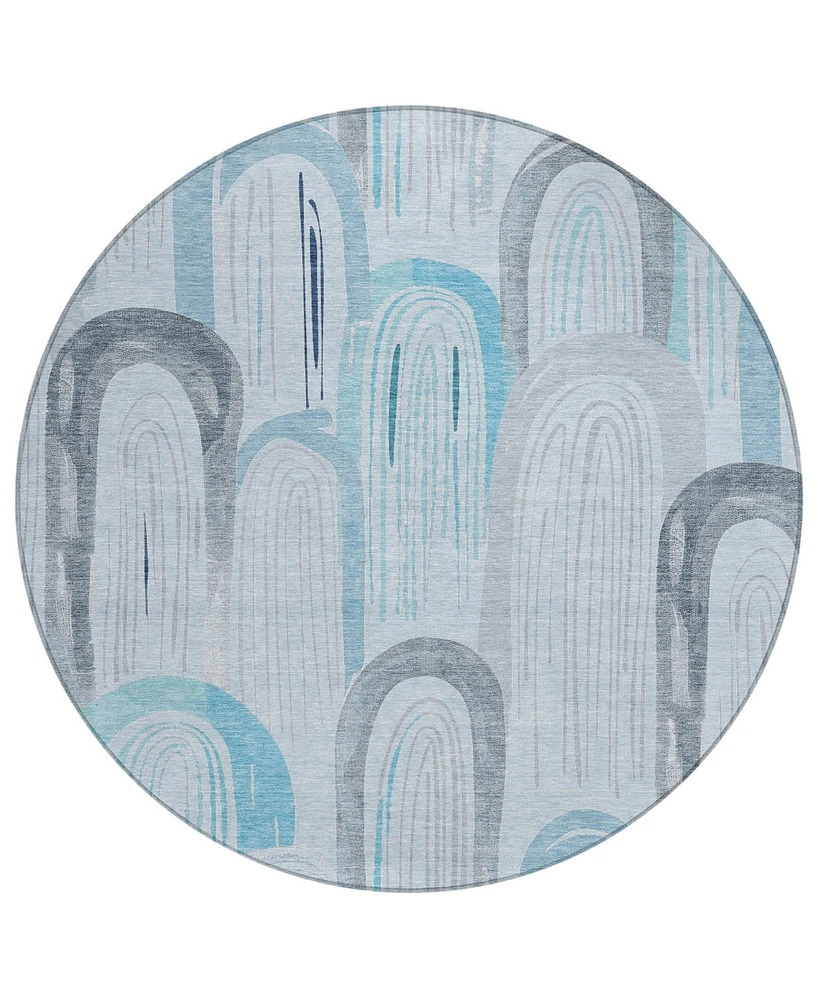 Addison Chantille Machine Washable ACN1594 8'x8' Round Area Rug