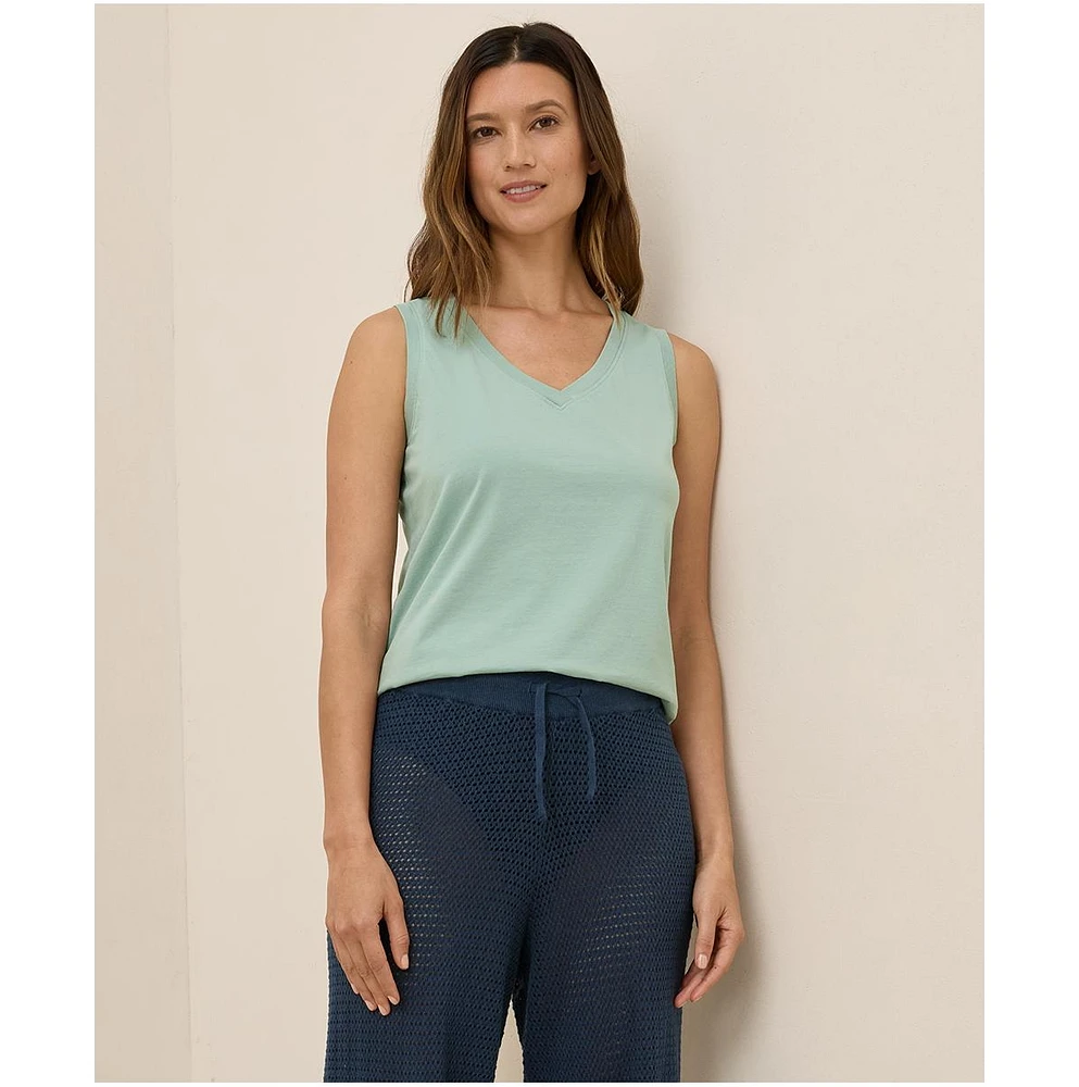 Pact Women's Organic Cotton Softspun V-Neck Tank