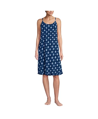 Lands' End Petite Cooling Knee Length Slip Nightgown