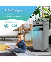 8000 Btu(Ashrae) 3-in-1 Portable Air Conditioner with Remote Control