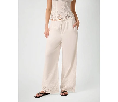 WeWoreWhat Women's Tie Waist Pant