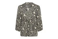 Olsen Women's Tropic Mix Print Tunic Blouse