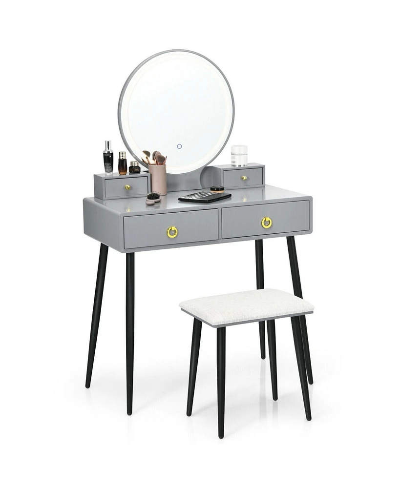 Vanity Table Set with Mirror