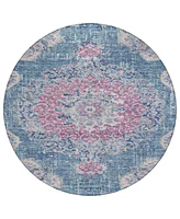 Addison Chantille Machine Washable ACN1236 8'x8' Round Area Rug