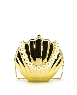 Like Dreams Marina Mini Seashell Clutch Bag