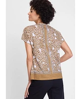 Olsen Women's Tropic Mix Print T-Shirt