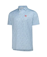 Peter Millar Men's Light Blue Kentucky Derby Performance Polo Shirt
