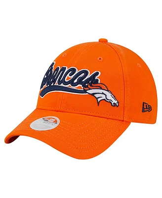 New Era Women's Orange Denver Broncos Cheer 9FORTY Adjustable Hat