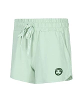 Concepts Sport Women's 2-Piece Light Green Boston Celtics Elevation Tri-Blend Long Sleeve T-Shirt and Shorts Set