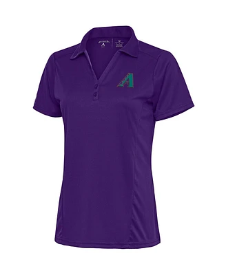 Antigua Women's Purple Arizona Diamondbacks Cooperstown Tribute Polo Shirt