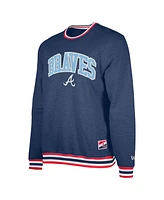 New Era Men's Navy Atlanta Braves Father's Day Pullover Sweatshirt