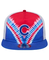 New Era Men's Chicago Cubs Tie-Dye Golfer Trucker Adjustable Hat