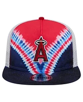 New Era Men's Los Angeles Angels Tie-Dye Golfer Trucker Adjustable Hat