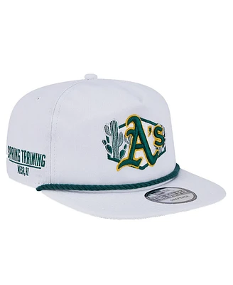 New Era Men's White Athletics Palm Golfer Snapback Hat
