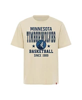 Sportiqe Men's and Women's Cream Minnesota Timberwolves Duke Premium T-Shirt