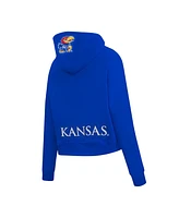 Pro Standard Women's Royal Kansas Jayhawks Game Day Sequin Full-Zip Hooded Jacket