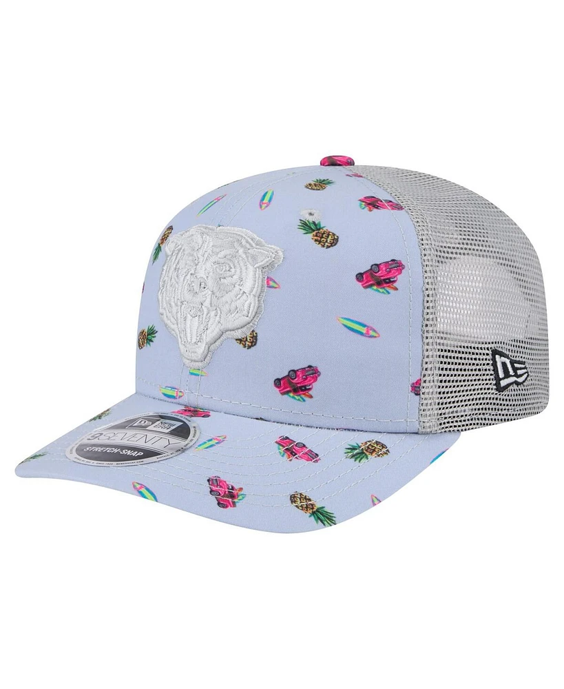 New Era Men's Light Blue Chicago Bears Adventure Surfboard 9SEVENTY Adjustable Hat