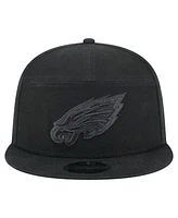 New Era Men's Black Philadelphia Eagles Adventure Canvas Split Panel 9FIFTY Snapback Hat