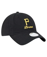New Era Women's Black Pittsburgh Pirates Preppy Team 9TWENTY Adjustable Hat
