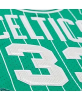 Mitchell & Ness X Dannijo Women's Larry Bird Kelly Green Boston Celtics Fashion Cropped Basketball Jersey