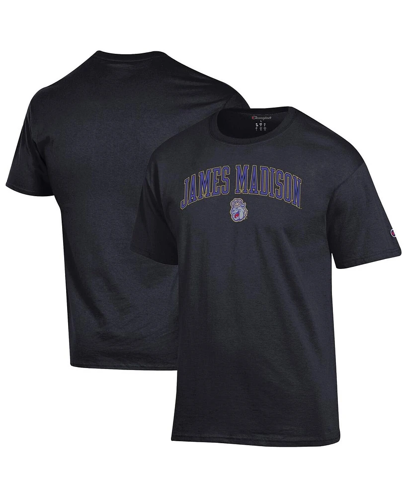 Champion Men's Black James Madison Dukes Arched Logo T-Shirt