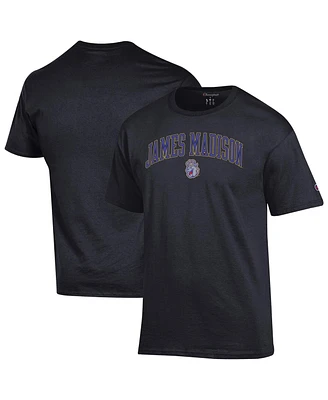 Champion Men's Black James Madison Dukes Arched Logo T-Shirt