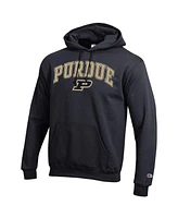 Champion Men's Black Purdue Boilermakers Arched Logo Fleece Pullover Hoodie