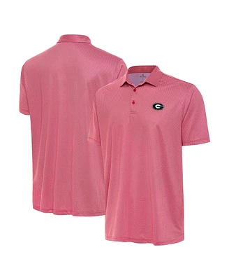 Antigua Men's Red Georgia Bulldogs Rings Polo Shirt