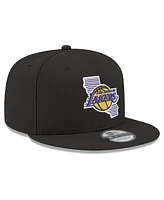 New Era Men's Black Los Angeles Lakers State Pride 9FIFTY Snapback Hat