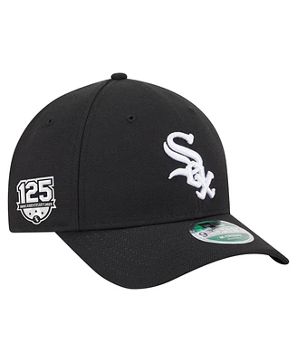 New Era Men's Black Chicago White Sox 125th Anniversary 9FORTY Adjustable Hat