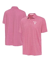 Antigua Men's Pink Philadelphia Phillies Palm Tree Spring Training Blooming Polo Shirt