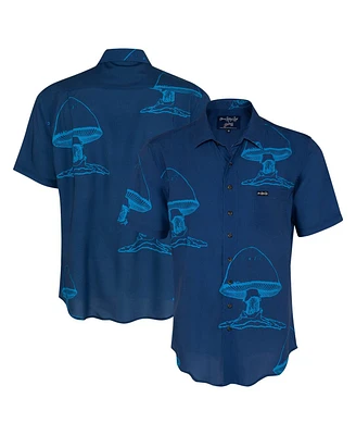 Section 119 Men's Blue The Allman Brothers Band Large Mushroom Button-Down Shirt