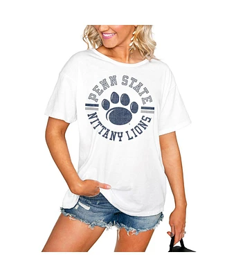 Gameday Couture Women's White Penn State Nittany Lions Vintage Days Easy T-Shirt
