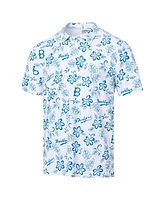 Reyn Spooner Men's White Brooklyn Dodgers Cooperstown Collection Performance Polo Shirt