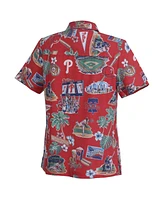 Reyn Spooner Women's Red Philadelphia Phillies Scenic Button-Up Top