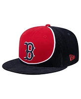 New Era Men's Navy/Red Boston Red Sox Retro Split Corduroy Snapback Hat