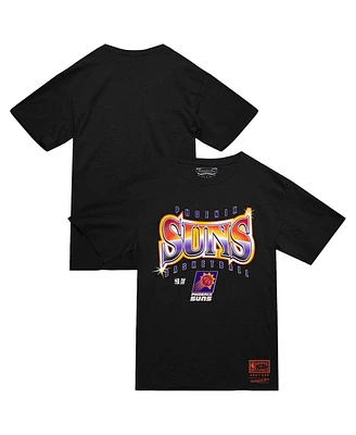 Mitchell & Ness Men's Black Phoenix Suns Worldwide Collection Glow Up T-Shirt