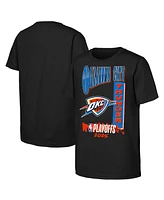 Outerstuff Big Boys and Girls Black Oklahoma City Thunder 2025 Nba Playoffs Hype T-Shirt