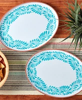 Infuse Melamine Oval Platters, Set of 2