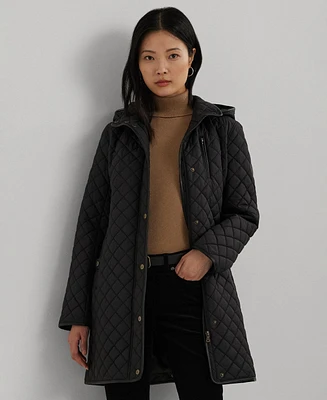 Lauren Ralph Women's Hooded Quilted Coat