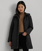 Lauren Ralph Women's Hooded Quilted Coat