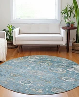 Addison Chantille Machine Washable ACN1373 8'x8' Round Area Rug