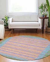 Addison Chantille Machine Washable ACN1403 8'x8' Round Area Rug